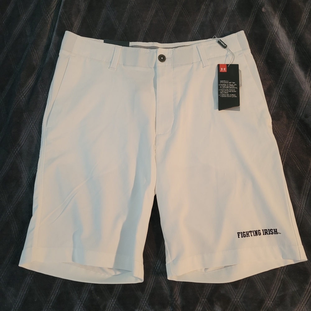 Under Armour Golf Shorts Notre Dame